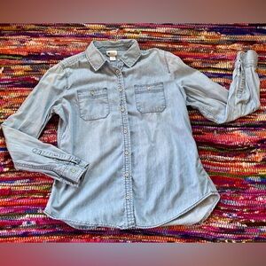 Light Blue Denim Button down shirt